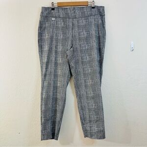 Premise Pull On High Rise Trouser Pants Women Size XL Black/White Stretch Career